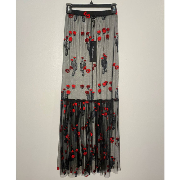 For Love and Lemons Desert Rose Maxi Skirt Women's Size Extra Small - Picture 2 of 11